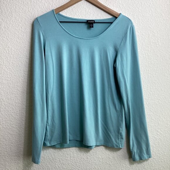 Eileen Fisher Women’s Shirt Top – Size Medium – Teal - Picture 2 of 7